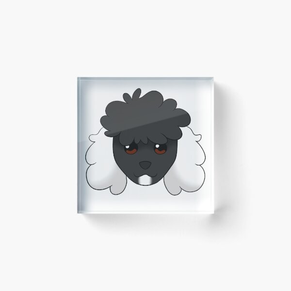 Item preview, Black Standard Cut Poodle White Chin Ears designed and sold by OliRoseArt.