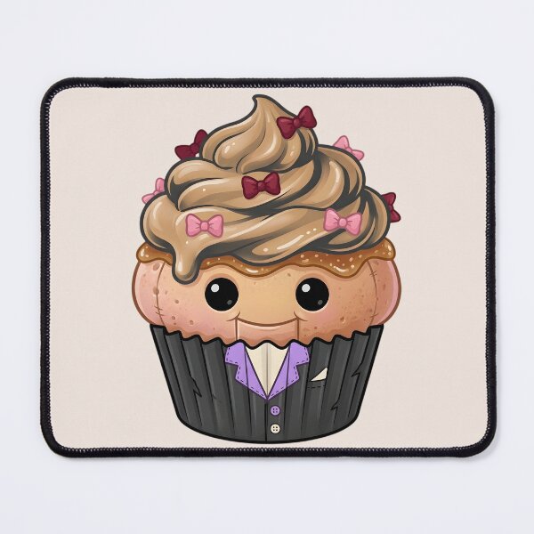 Item preview, Cute Ventriloquist Cupcake – Spooky Kawaii Puppet (White) designed and sold by nocticute-store.