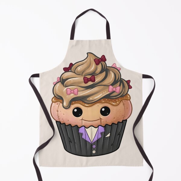 Item preview, Cute Ventriloquist Cupcake – Spooky Kawaii Puppet (White) designed and sold by nocticute-store.