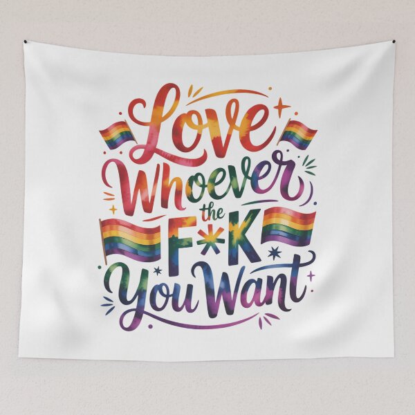 Item preview, Love Whoever the Fuck you want LGBTQ  Pride Month designed and sold by Moon-Ape.