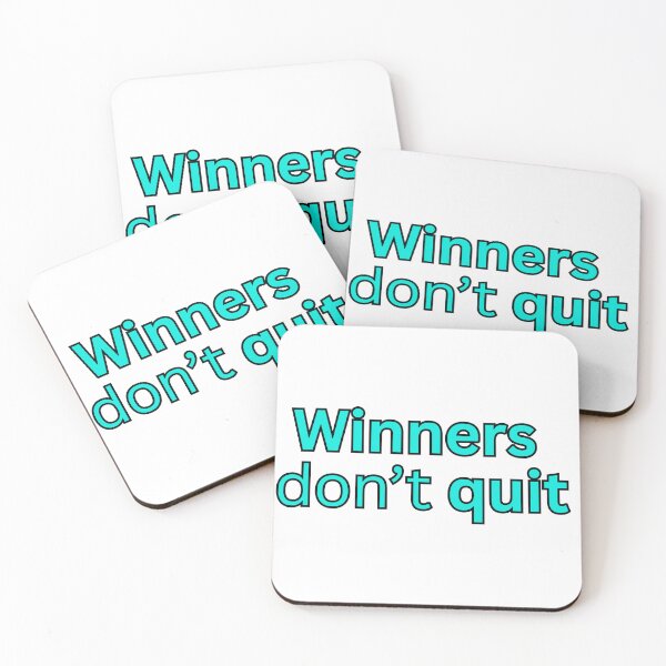Item preview, Winners don't quit-motivational quote designed and sold by HustlersShop77.
