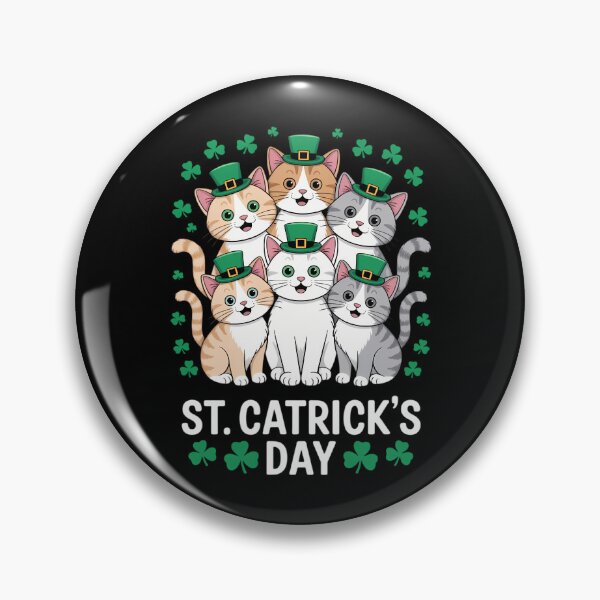 Item preview, St Catrick's Day Cats Animal St Patrick's Day Boys Girls designed and sold by PunkNation-Arts.
