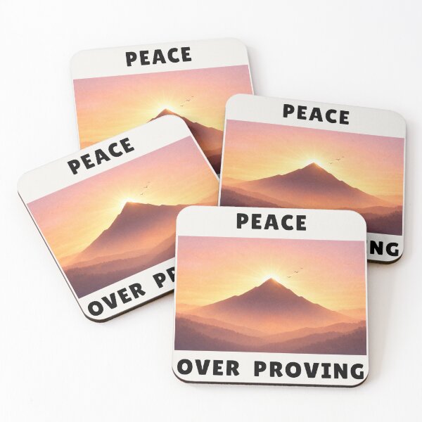 Item preview, Peace Over Proving – Sunrise Mountain Tee designed and sold by QuietlyBecoming.