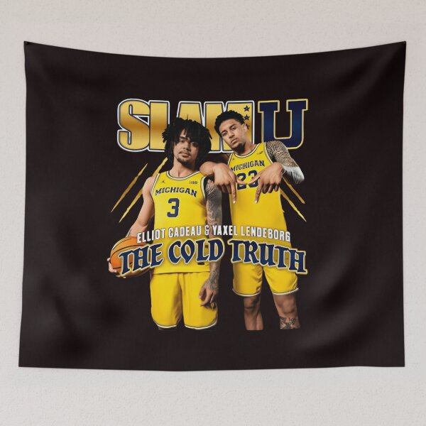 Item preview, SLAMU Yaxel Lendeborg And Elliot Cadeau The Cold Truth  designed and sold by randomslife.