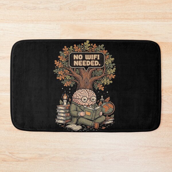 Item preview, No WiFi Needed — Bookworm Analog Life Retro Art designed and sold by FlamaC.