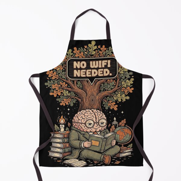 Item preview, No WiFi Needed — Bookworm Analog Life Retro Art designed and sold by FlamaC.