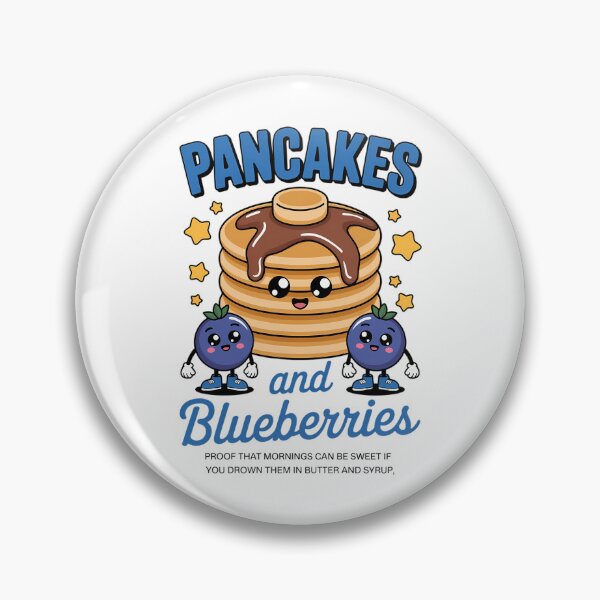 Item preview, Pancakes & Blueberries - Cottagecore Breakfast designed and sold by PunkNation-Arts.