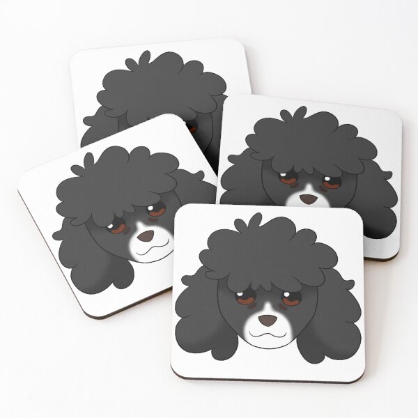 Item preview, Black Standard Cut Poodle White Snout Tear Stains designed and sold by OliRoseArt.