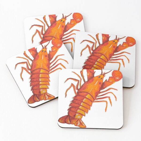Item preview, Cute Red-Orange Lobster designed and sold by luceromiro.