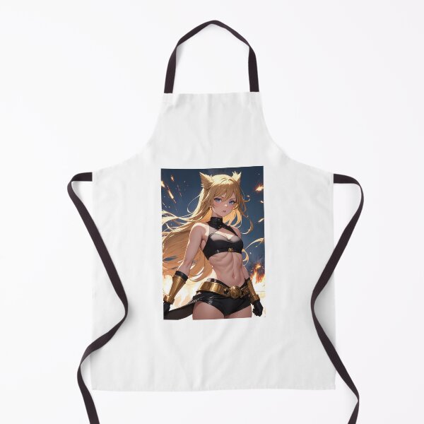 Item preview, Sugihira Katsuzuka - Fierce Blonde Anime Warrior with Athletic Abs & Gold Armor designed and sold by iloveanimechibi.