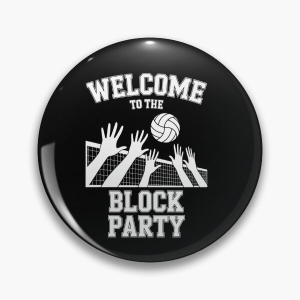 Artikelvorschau, Volleyballspieler Volleyballfan Willkommen zur Blockparty entworfen und verkauft von PunkNation-Arts.