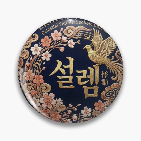 Item preview, Celestial Flutter: The Palpitation of a Soul's Embrace Emblem designed and sold by PROPER-J-STUDIO.
