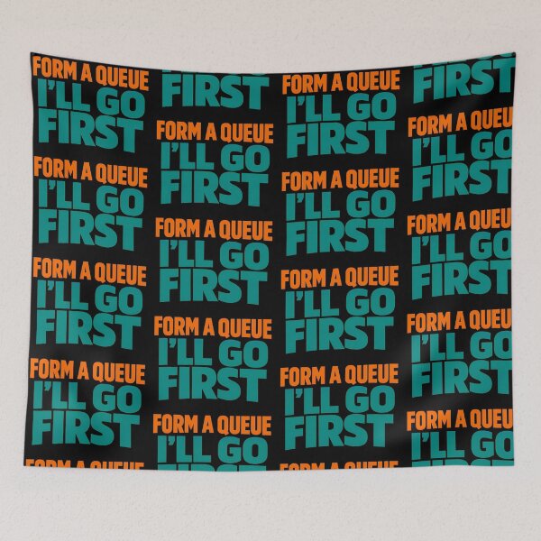 Artikelvorschau, Bildet eine Schlange, ich gehe zuerst! Lustiger britischer Humor, Design entworfen und verkauft von TeeTimeTreasure.