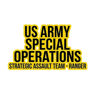 Artwork thumbnail, Special Ranger Army Operations Bold Design by IRON WINGS /USAF