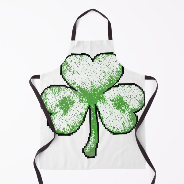 Item preview, Retro Pixel Art Shamrock with Distressed Texture designed and sold by Bloomkept.