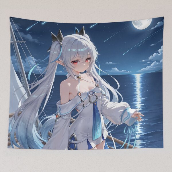 Item preview, Laffey Azur Lane Starry Night Ocean Moonlight Blue Serenity designed and sold by riadjamai.