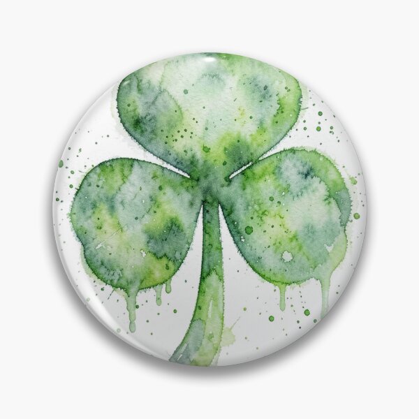 Item preview, Distressed Watercolor Three-Leaf Clover Art designed and sold by Bloomkept.