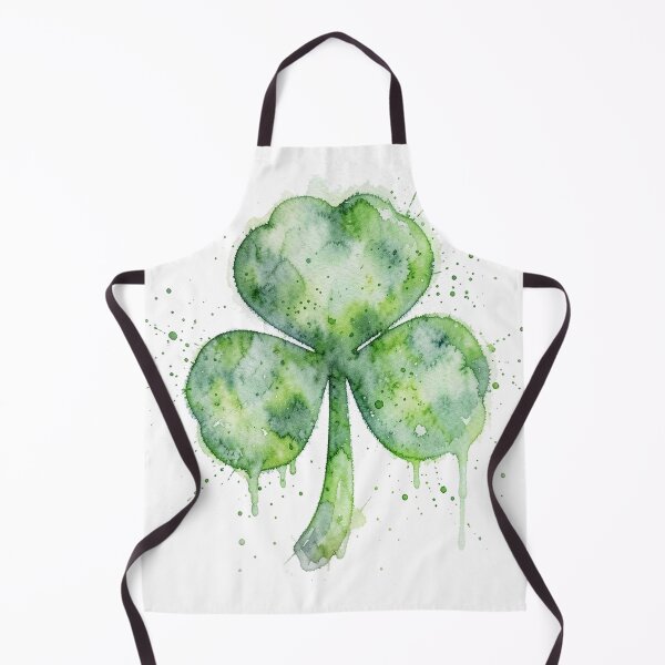 Item preview, Distressed Watercolor Three-Leaf Clover Art designed and sold by Bloomkept.