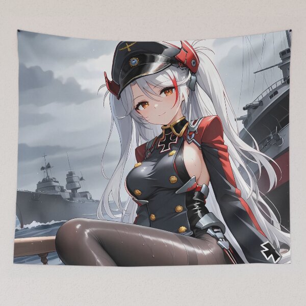 Item preview, Prinz Eugen Azur Lane Overcast Ocean Uniform Calm designed and sold by riadjamai.