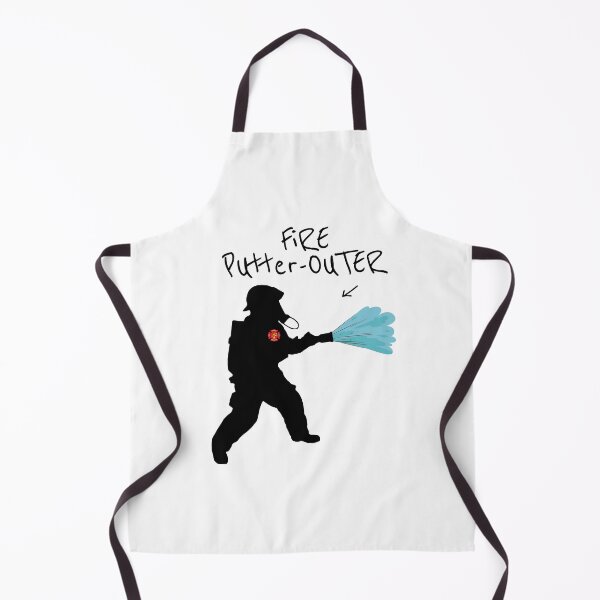 Artikelvorschau, Lustige Feuerwehrmann-Silhouette entworfen und verkauft von Rosemarie Guieb Designs.