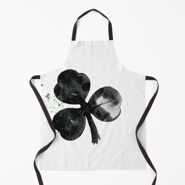 Item preview, Distressed Sumi-e Three Leaf Clover Ink Wash Art designed and sold by Bloomkept.