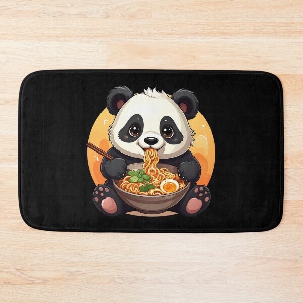Item preview, Cute Panda Eating Ramen – Kawaii Panda Noodle Bowl designed and sold by TripleMoonCrafts.