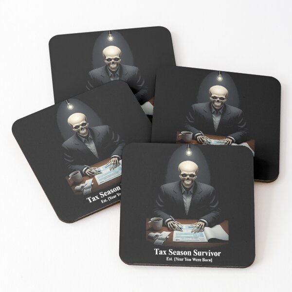 Item preview, Tax Season Survivor — Funny Skeleton Accountant Tax Day Humor designed and sold by FlamaC.