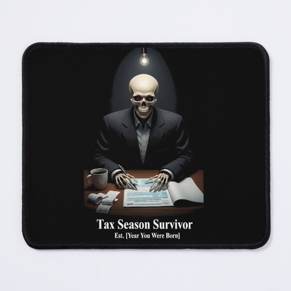 Item preview, Tax Season Survivor — Funny Skeleton Accountant Tax Day Humor designed and sold by FlamaC.