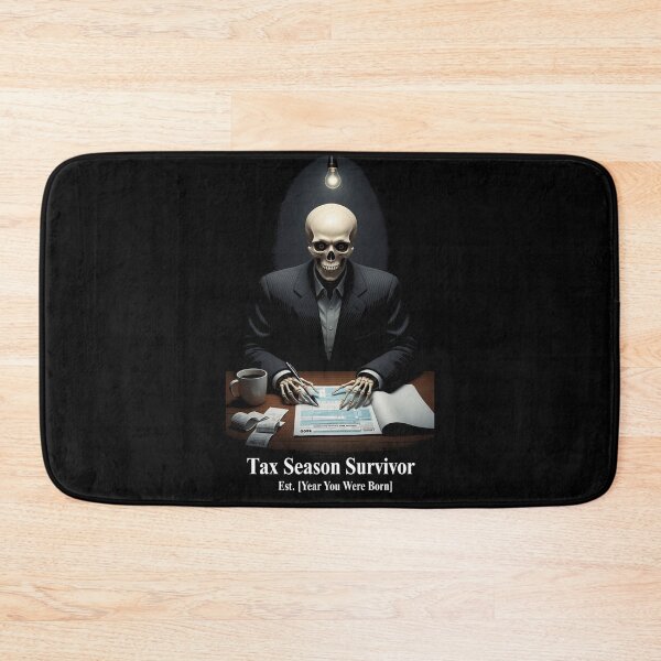 Item preview, Tax Season Survivor — Funny Skeleton Accountant Tax Day Humor designed and sold by FlamaC.