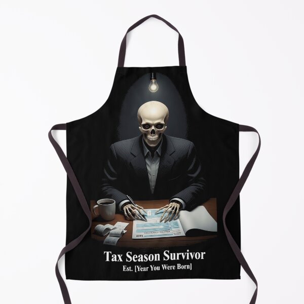 Item preview, Tax Season Survivor — Funny Skeleton Accountant Tax Day Humor designed and sold by FlamaC.