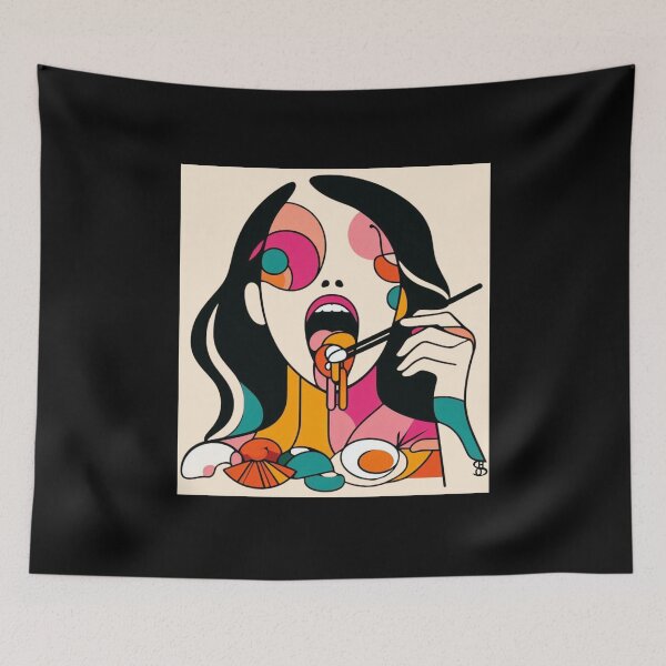 Item preview, Sushi Girl Illustration designed and sold by SHELOPS.