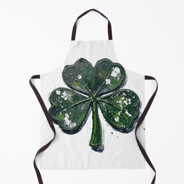 Item preview, Distressed Oil Painting Shamrock with Green Speckles designed and sold by Bloomkept.