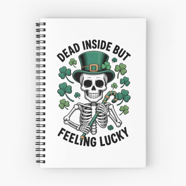 Item preview, Dead Inside But Lucky St Patricks Day Tri-Blend designed and sold by Moon-Ape.