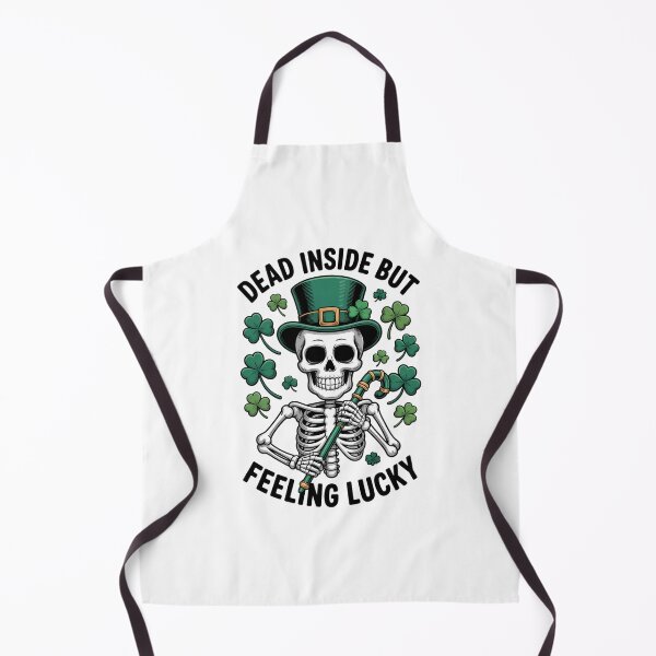Item preview, Dead Inside But Lucky St Patricks Day Tri-Blend designed and sold by Moon-Ape.