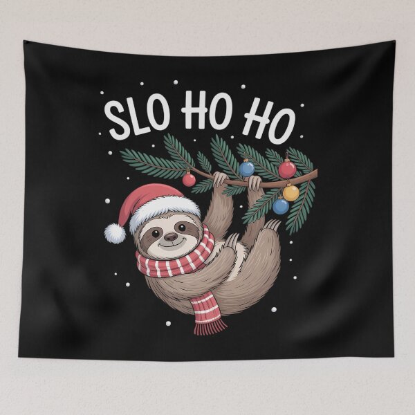 Item preview, Slo Ho Ho Merry Slothmas - Sloth Christmas designed and sold by Moon-Ape.