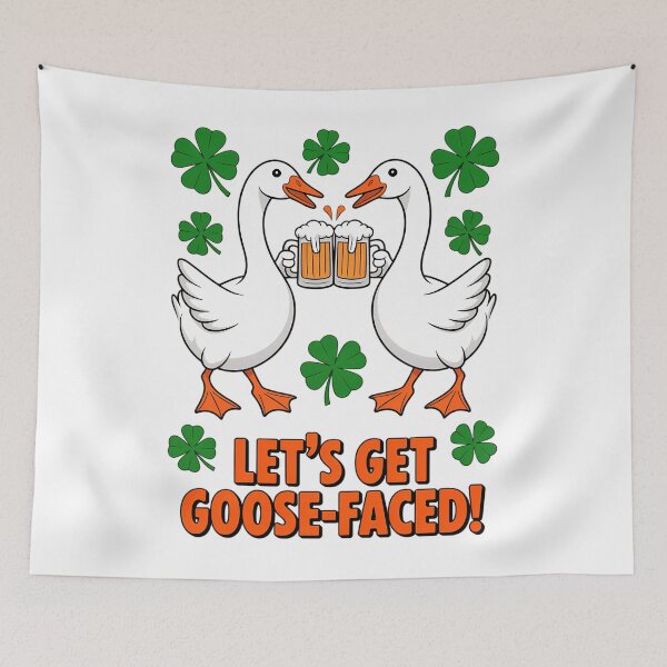 Item preview, Lets Get Goose-Faced St. Patricks Day designed and sold by Moon-Ape.
