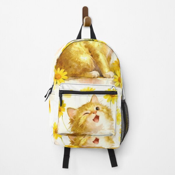 Item preview, Ginger Kitten Among the Yellow Daisies designed and sold by Shelley Loewnau-Jones Studio.