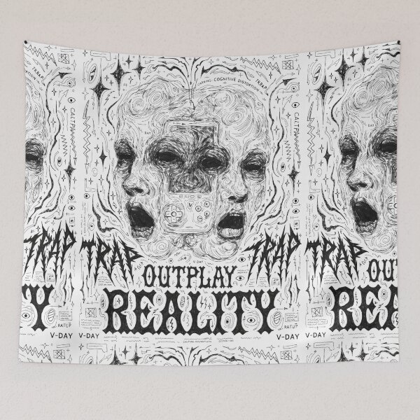 Item preview, Outplay Reality Chaotic Mind Gaming Sketch designed and sold by Raw-Ink.