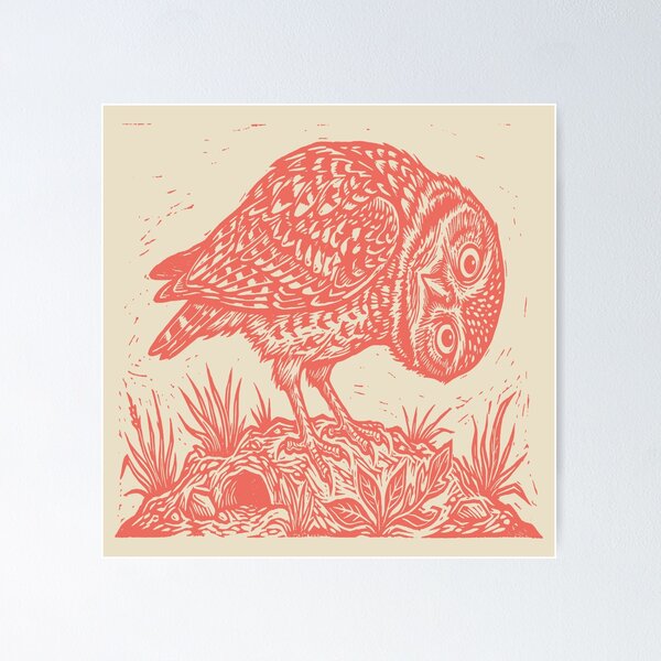Item preview, Linocut Owl. designed and sold by EunsooLee.