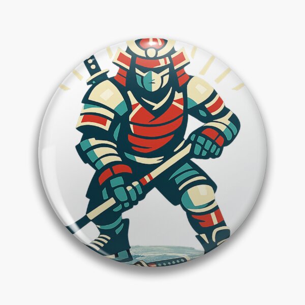 Item preview, Samurai Ice Hockey Player designed and sold by Ora-kuro.