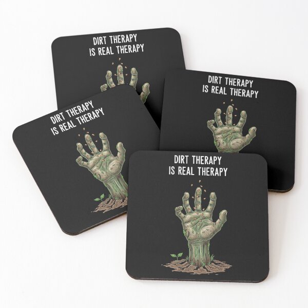 Item preview, Dirt Therapy Is Real Therapy — Funny Gardener Plant Parent Humor designed and sold by FlamaC.