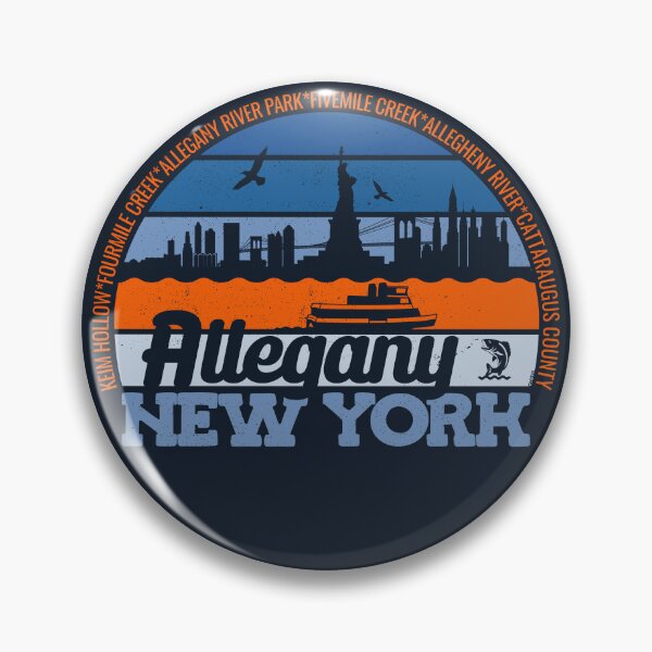Item preview, Allegany New York Sunset Retro Vintage Local Pride Logo designed and sold by CRHPOD20.