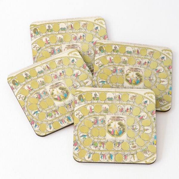 Item preview, Vintage Board Game Art | The Mansion of Happiness 1843 designed and sold by The Archive Alchemist.