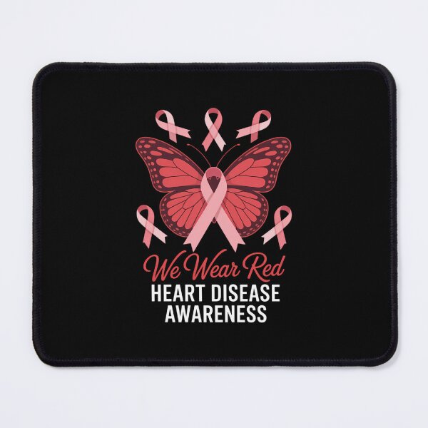 Item preview, In February We Wear Red Heart Disease Awareness Butterfly designed and sold by papertaless.