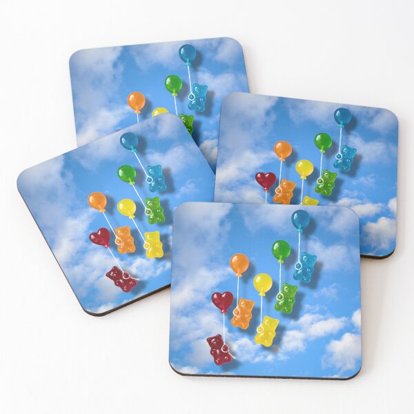 Item preview, Squishy Gummy Bears Floating on Balloons designed and sold by TackyTime.