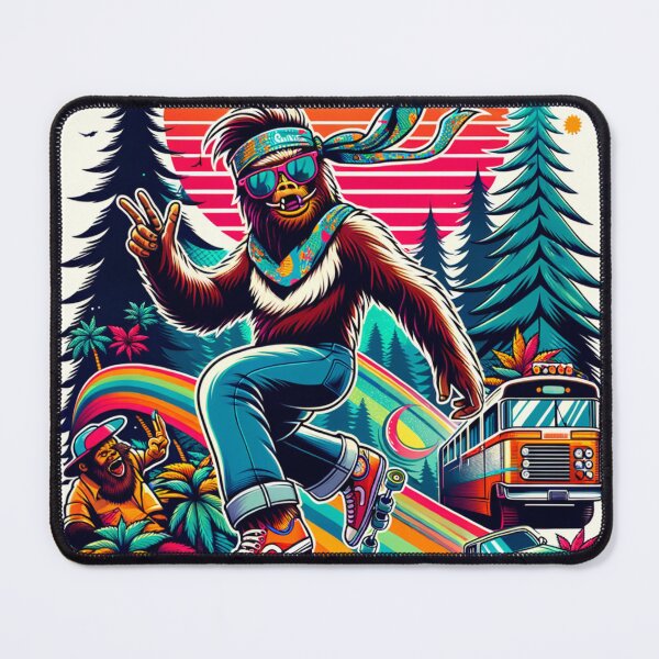 Artikelvorschau, Frecher Sasquatch-Skateboarder entworfen und verkauft von AGENT FRONTIER | AI Collective.