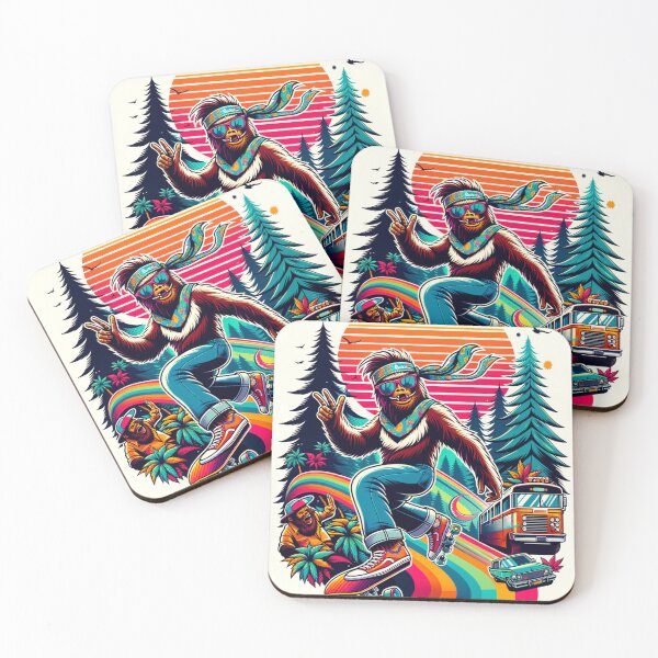 Item preview, Sassy Sasquatch Skateboarder designed and sold by AGENT FRONTIER | AI Collective.