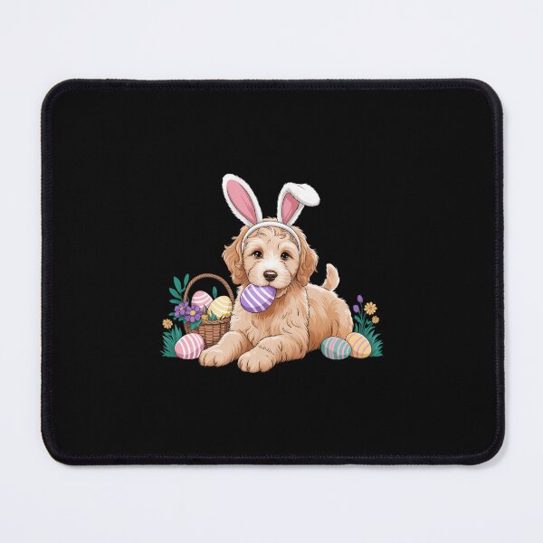 Item preview, Cute Goldendoodle Easter Day Egg Wildflowers designed and sold by papertaless.