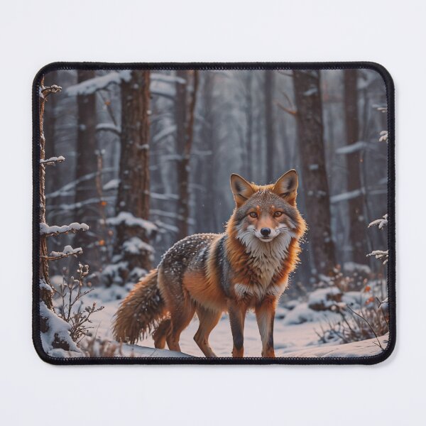 Item preview, Red Fox in Snowy Forest – Winter Wildlife Nature Art designed and sold by BeautifulVirtues.