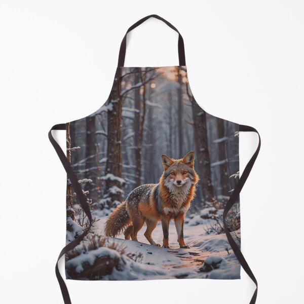 Item preview, Red Fox in Snowy Forest – Winter Wildlife Nature Art designed and sold by BeautifulVirtues.